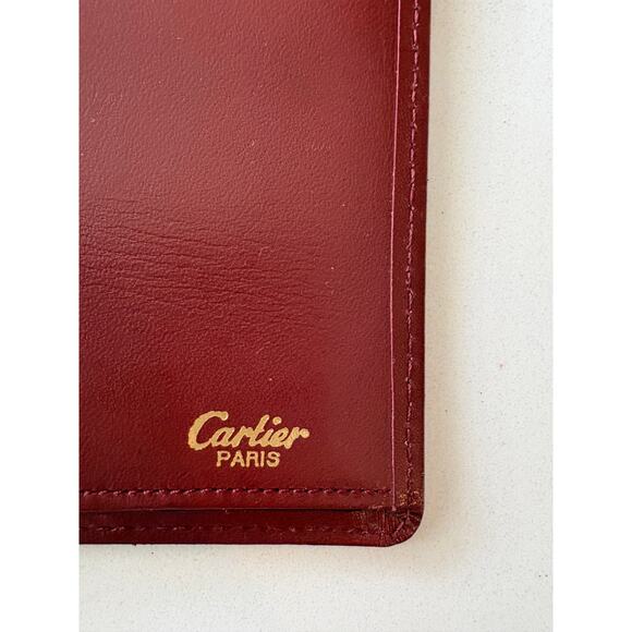 Cartier Paris Must de Cartier Burgundy Leather Long Wallet - Picture 10 of 10